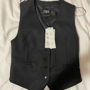 Zara Black Vest in XS Never Worn